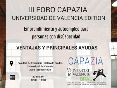 III Foro Capazia: Emprendimiento y Autoempleo para Personas con Discapacidad