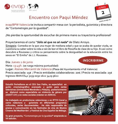 Encuentro con Paqui Méndez