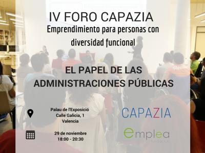 IV Foro Capazia: Emprendimiento para Personas con Diversidad Funcional