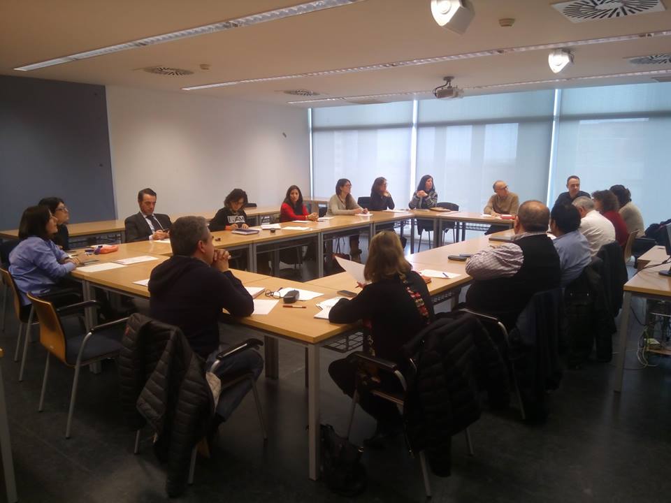 Reunión de los miembros de la Mesa RSC en la UJI