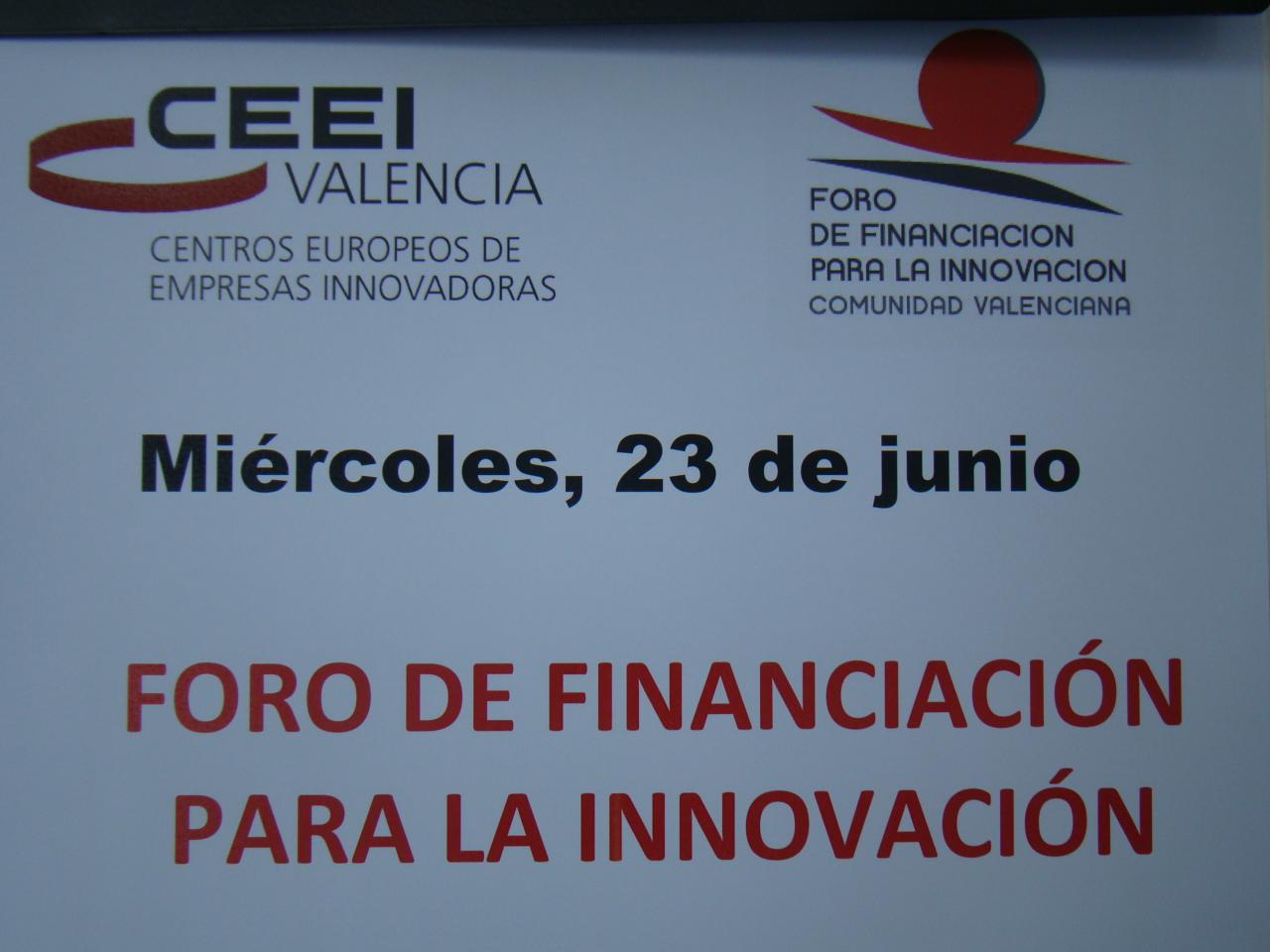 Foro de financiaci�n para la innovaci�n Valencia 09