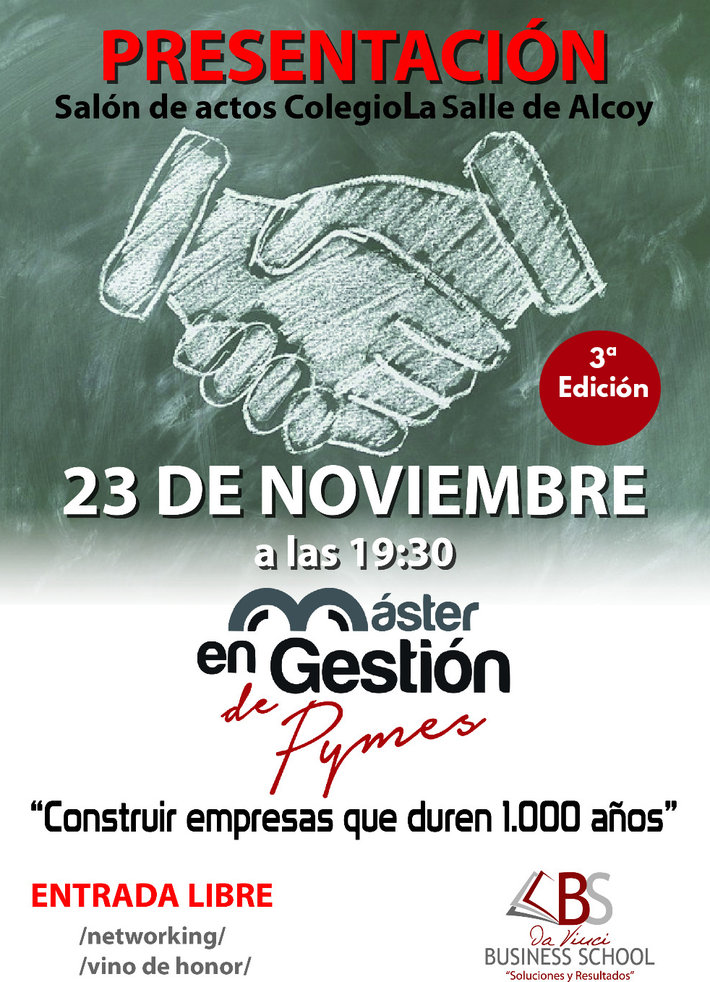 Máster gestión Pymes Da Vinci