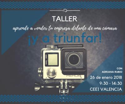 Taller Aprende cómo vender tu empresa en 60 segundos delante de una cámara