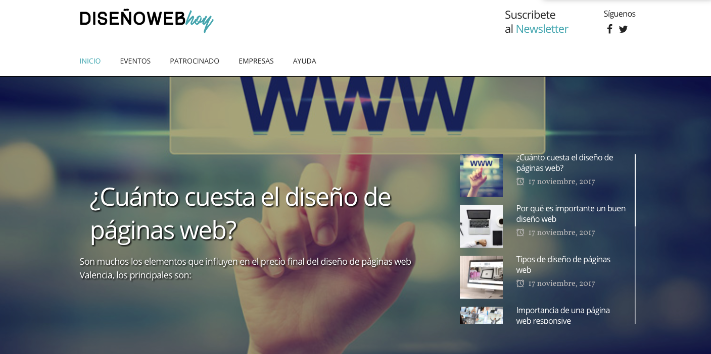Dise�o Web hoy