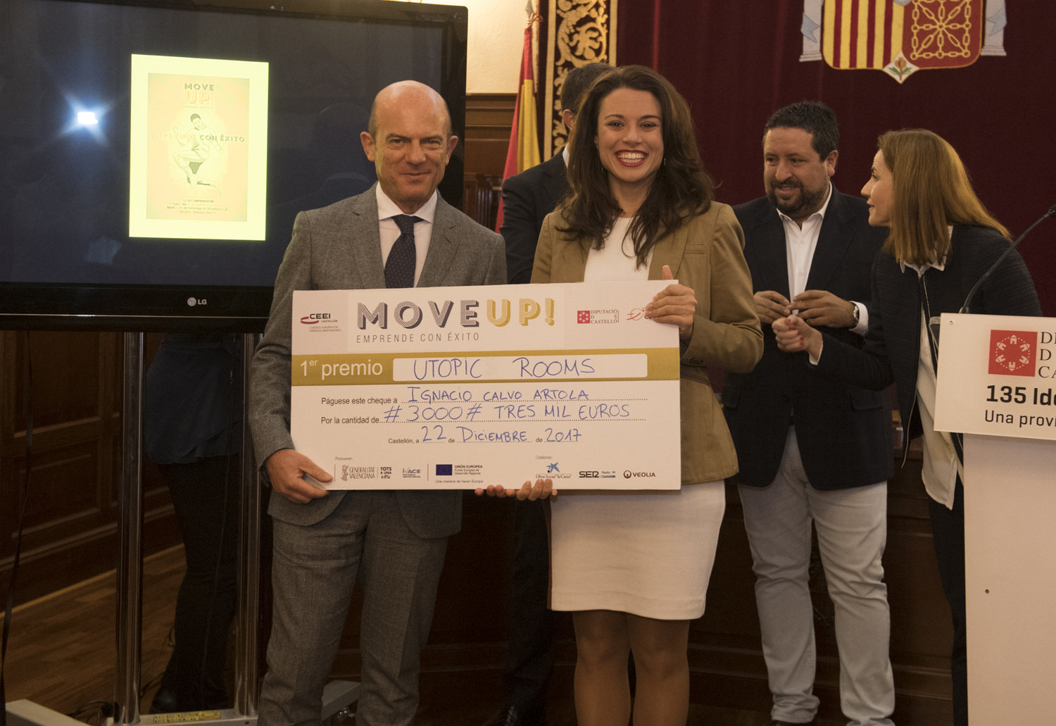 Acto entrega de premios y diplomas Move Up! 2017. Primer premio -UTOPIC ROOMS -[;;;][;;;]