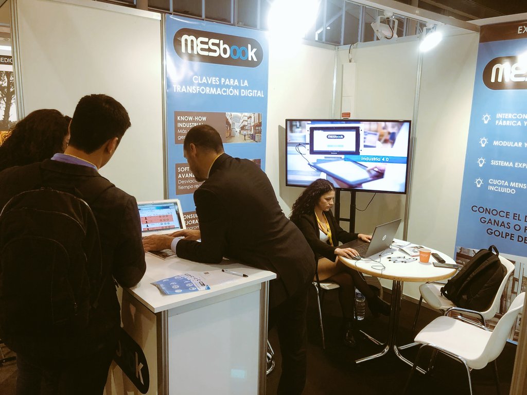 MESbook en el stand de Hispack 2018