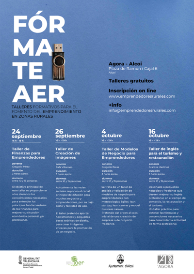 Talleres EmprendeAER en Alcoy