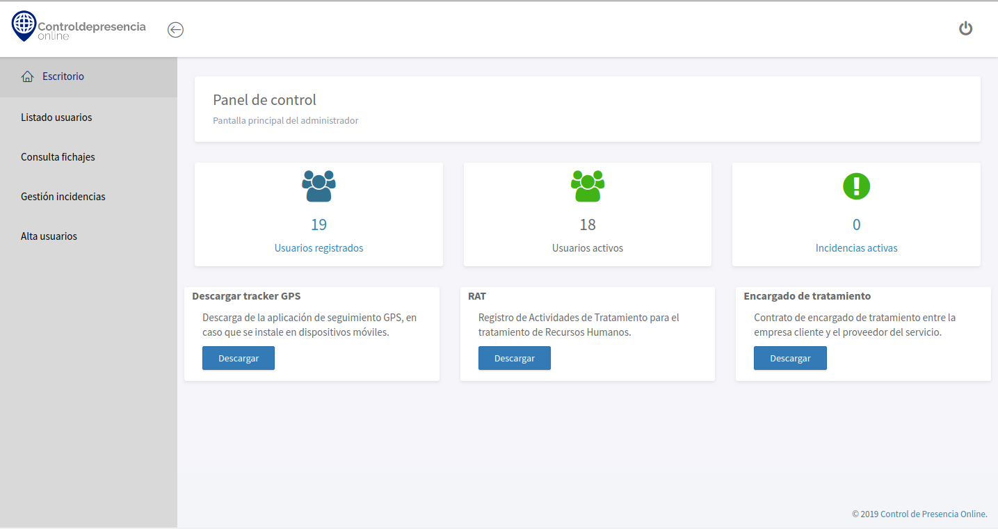 Presentaci�n de Control de Presencia Online