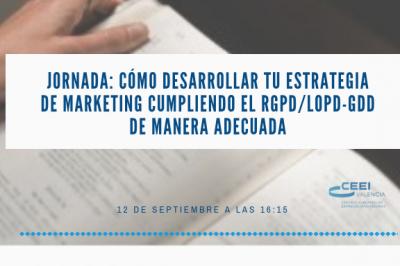 Jornada: Cómo desarrollar tu estrategia de marketing cumpliendo el RGPD/ LOPD-GDD de manera adecuada
