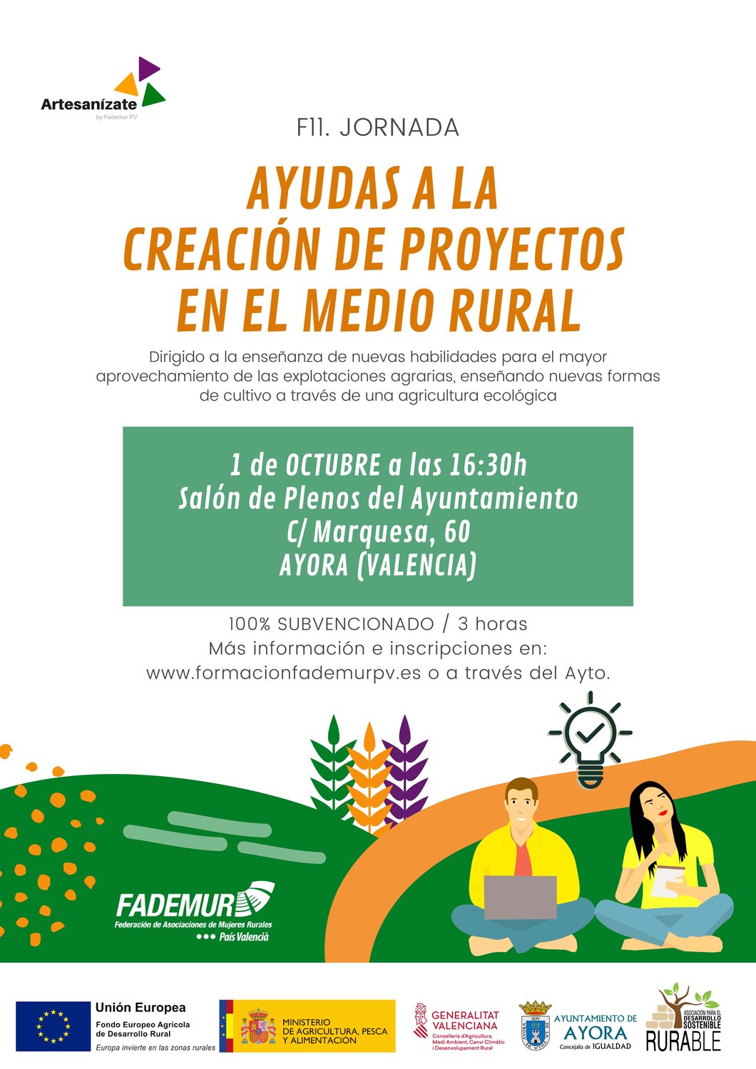 Jornada sobre Ayudas a la Creación de Proyecto en el Medio Rural