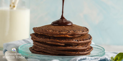 Receta fácil: Tortitas de chocolate con cacao en polvo