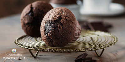Receta: Mini pasteles de chocolate y avena