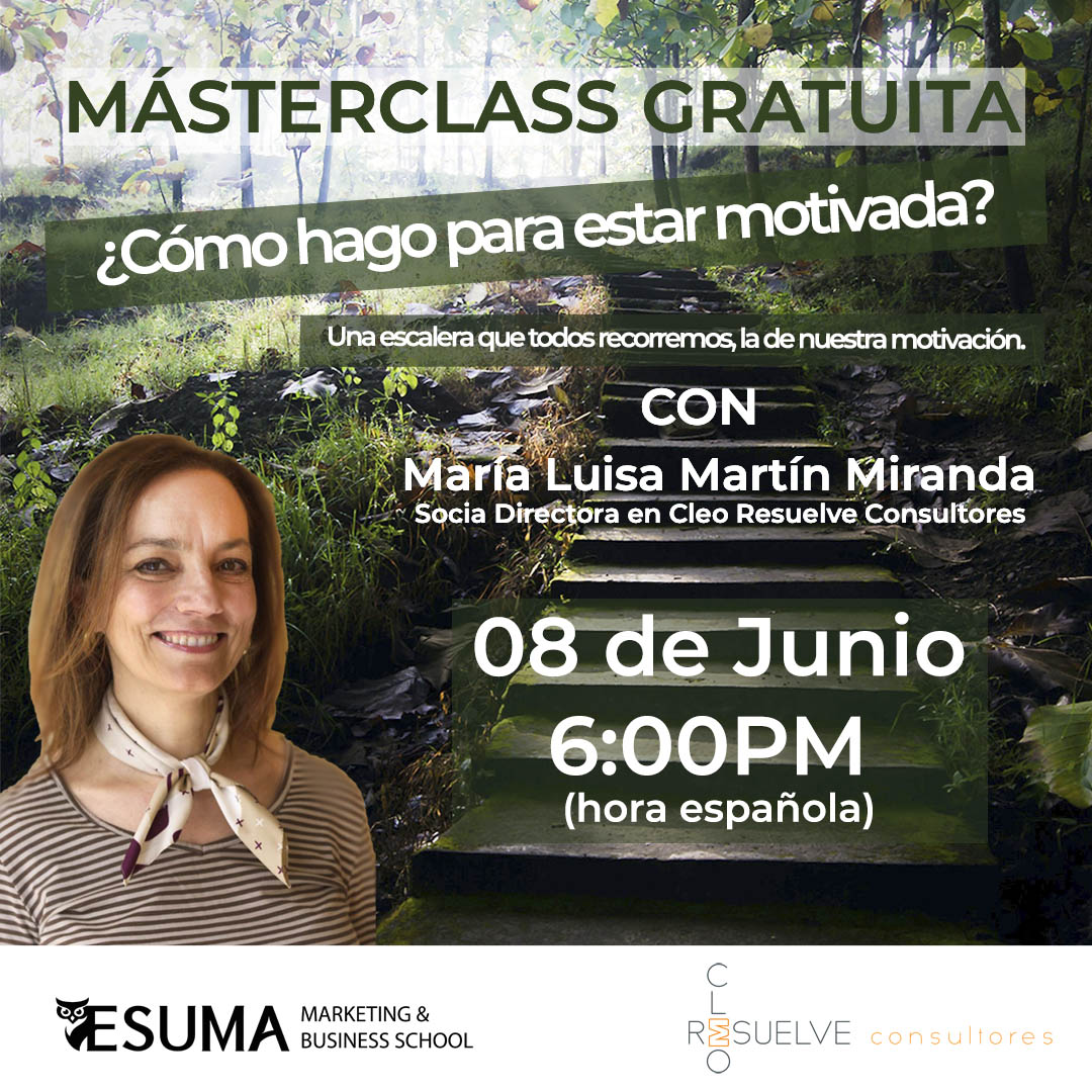 MASTERCLASS: ¿Cómo hago para estar motivada?