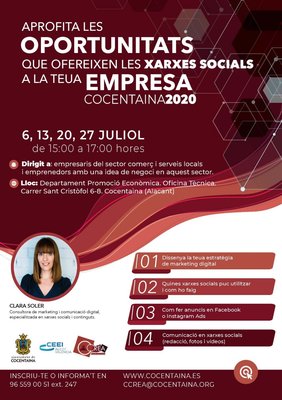 Talleres de fomento y motivación empresarial en Cocentaina