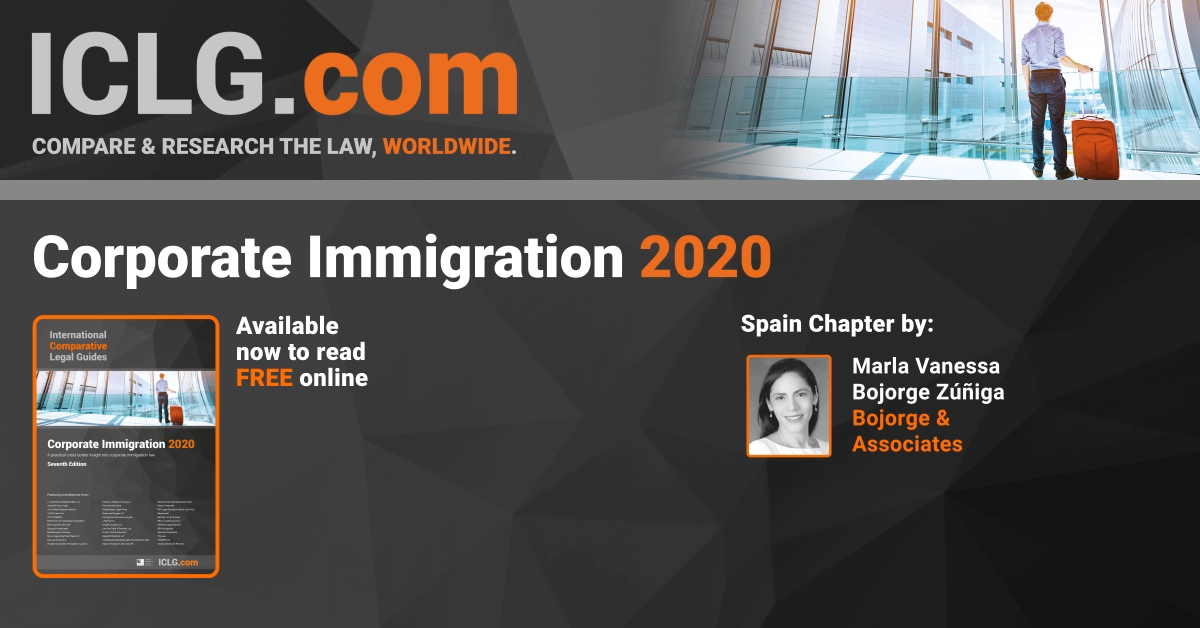 Publicaci�n cap�tulo corporate immigration in Spain 2020, MARLA VANESSA BOJORGE Z��IGA[;;;][;;;]