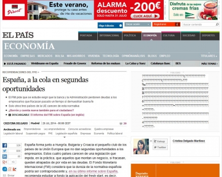 Es necesario mejorar la regulaci�n del fracaso empresarial