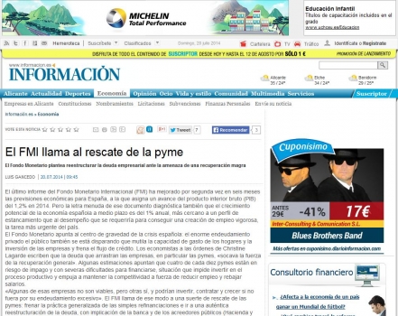 El #FMI plantea la necesidad del rescate de las #pymes