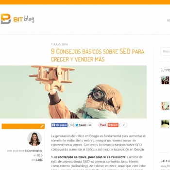 Consejos b�sicos sobre SEO para crecer y vender m�s - Blog de BITmarketing