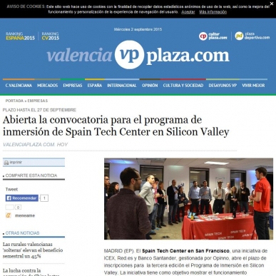 Abierta la convocatoria para el programa de inmersión de Spain Tech Center en Silicon Valley