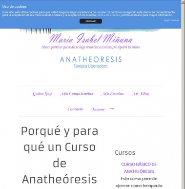 Porqu� y para qu� un Curso de Anathe�resis [V�deo]