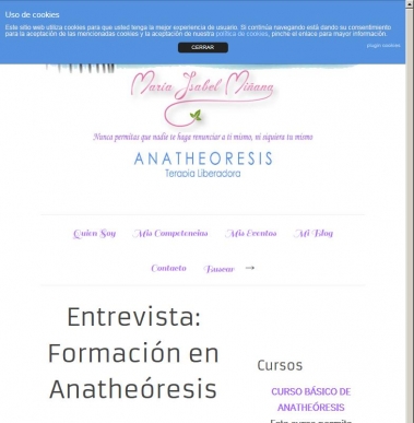 Entrevista: Formación en Anatheóresis - MARIA ISABEL MIÑANA