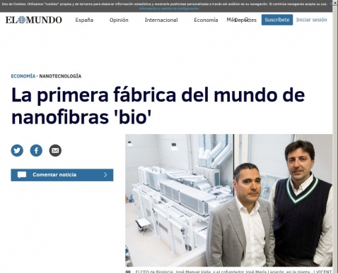 La primera f�brica del mundo de nanofibras 'bio'