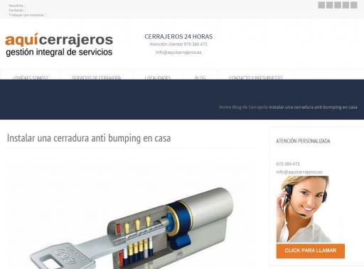Instalar una cerradura anti bumping en casa - Cerrajeros 24 horas