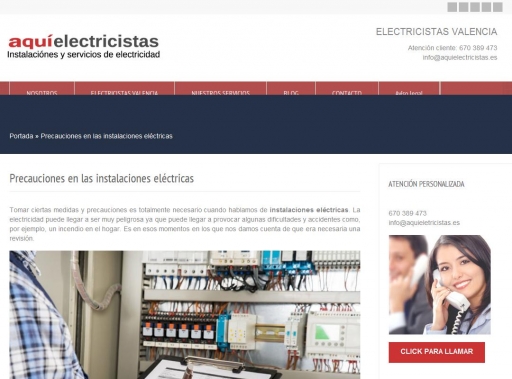 Precauciones en las instalaciones el�ctricas