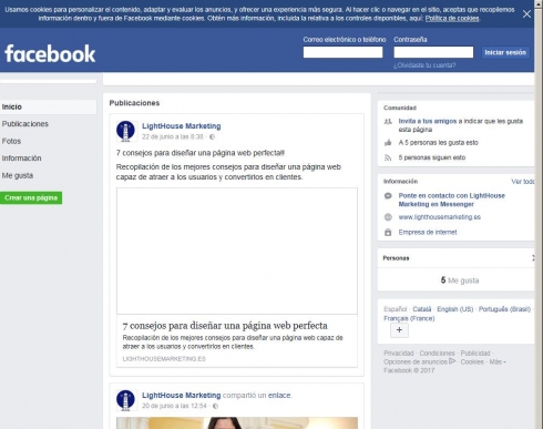 Facebook Lighthouse Marketing