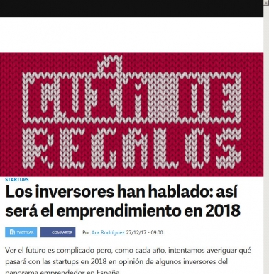Los inversores han hablado: as� ser� el emprendimiento en 2018