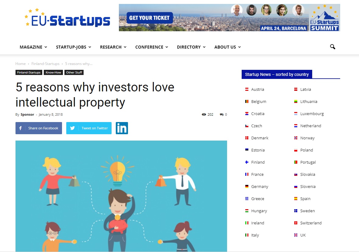 5 razones por las cuales los inversores aman la propiedad intelectual