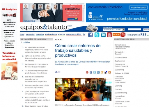 C�mo crear entornos de trabajo saludables y productivos