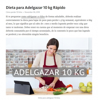 Dieta para Adelgazar 10 kg r�pido, Men� y Consejos 🤗