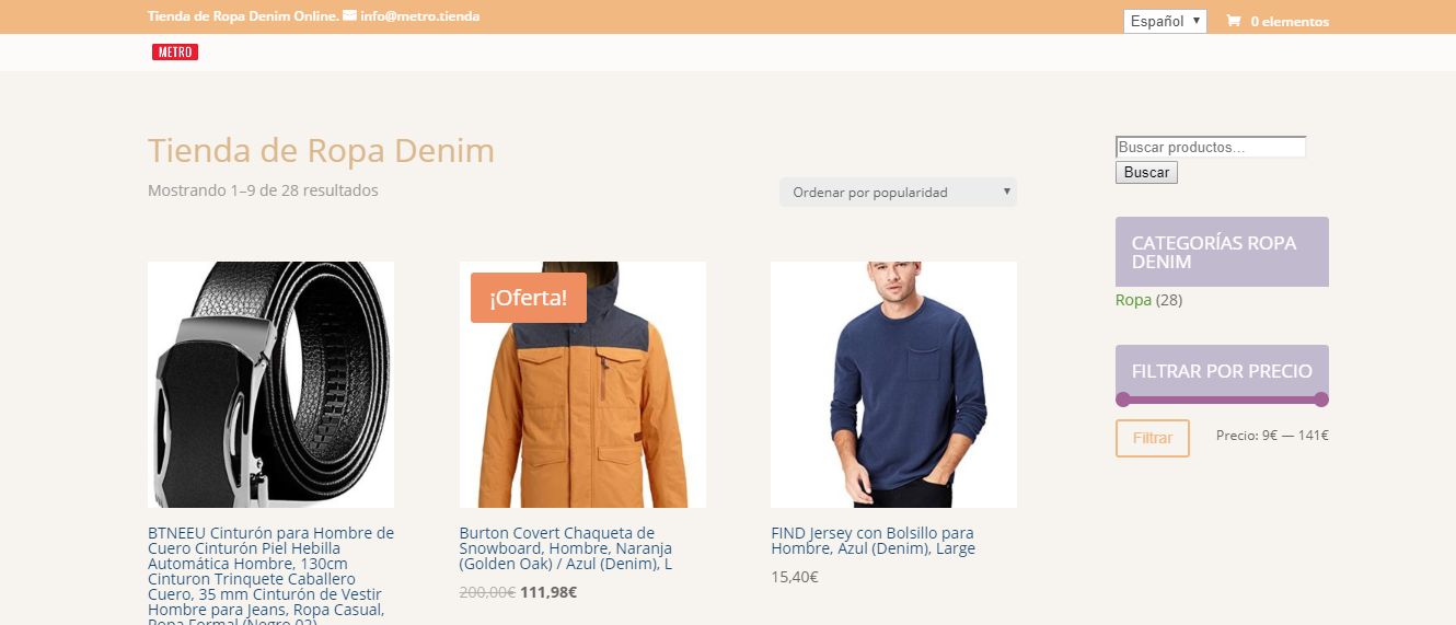 Tienda de Ropa Denim