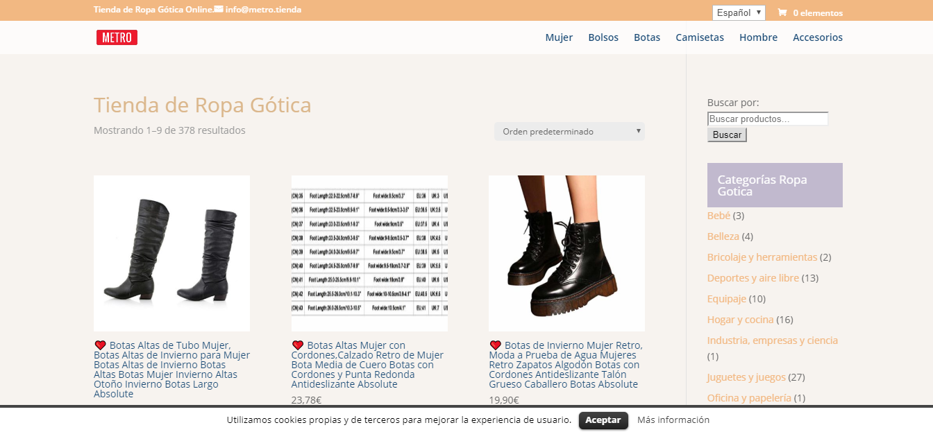 Tienda de Ropa G�tica