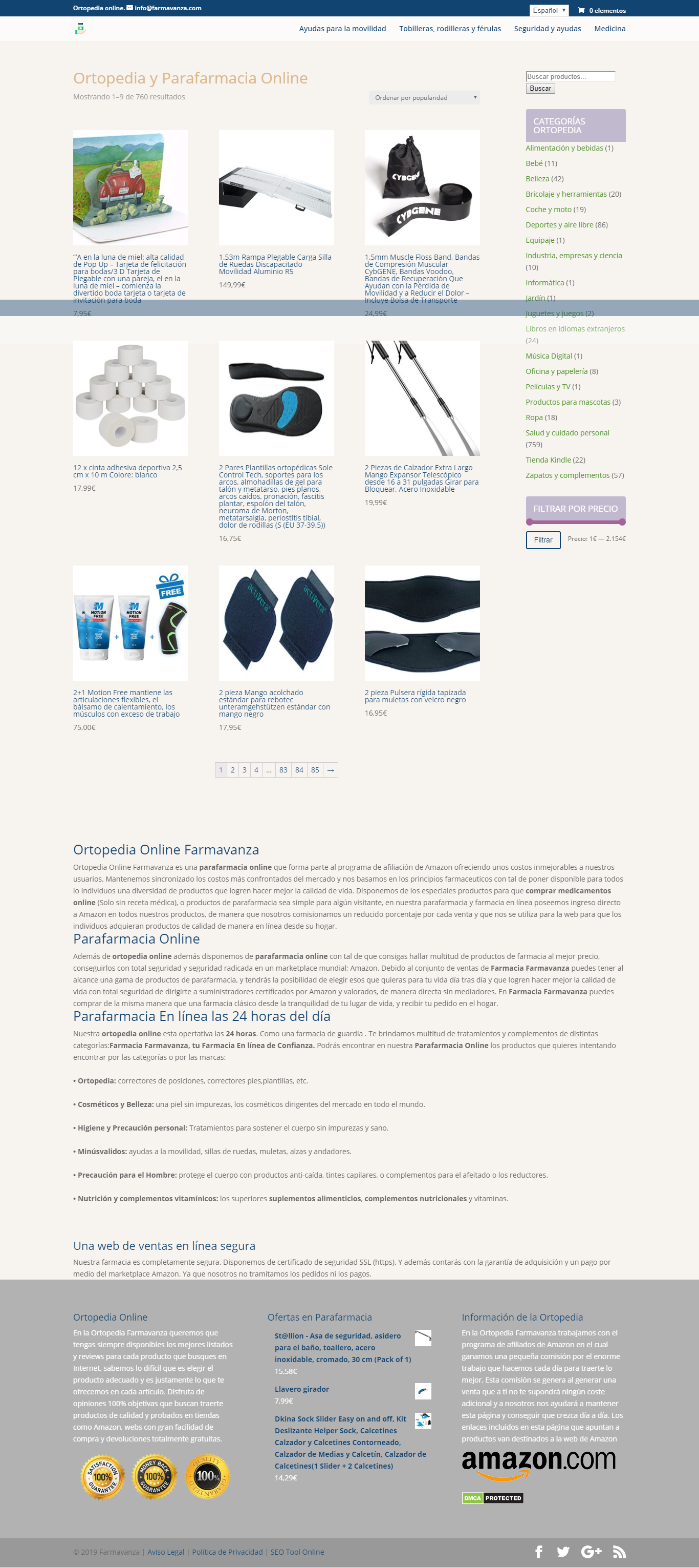 Ortopedia Online y Farmacia Online