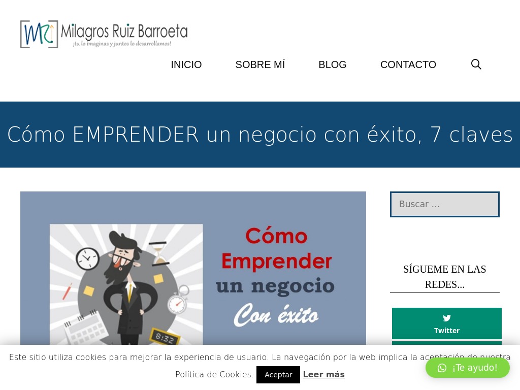 C�mo EMPRENDER un negocio con �xito, 7 claves