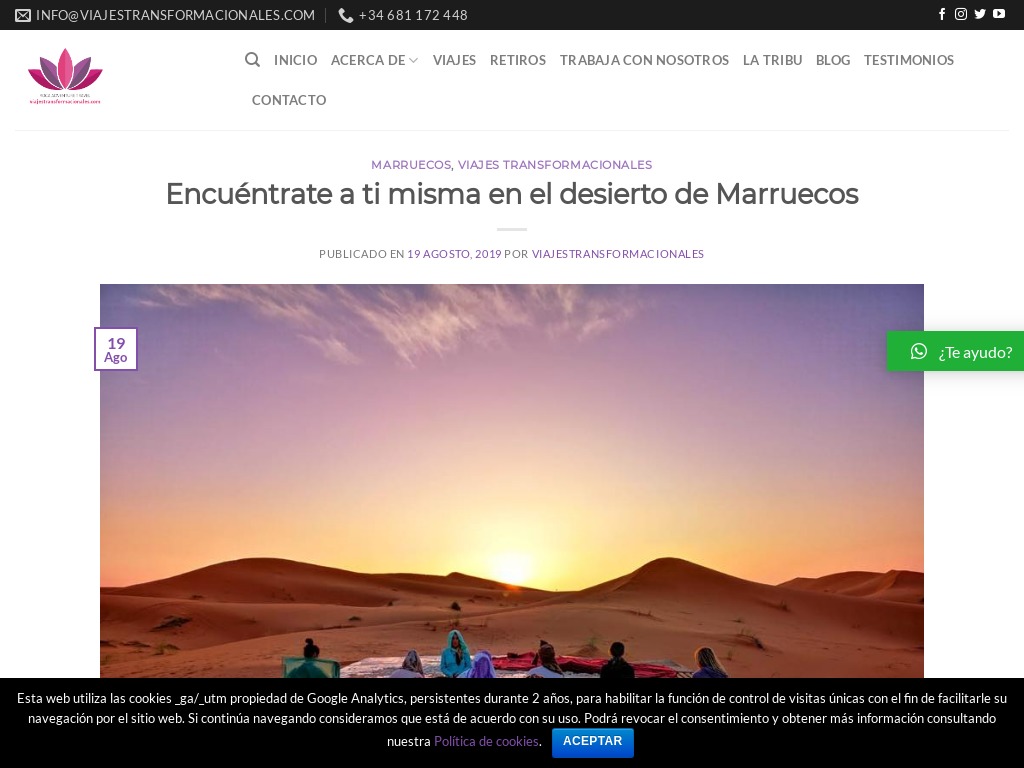 Desierto de Marruecos: encu�ntrate a ti misma