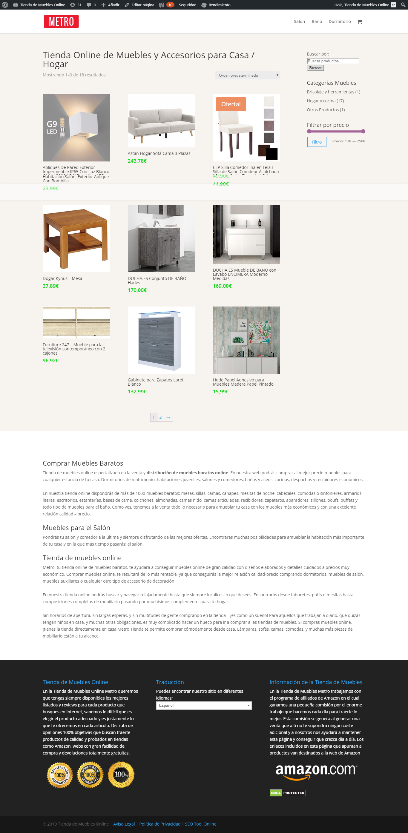 Tienda Online de Muebles y Accesorios para Casa / Hogar