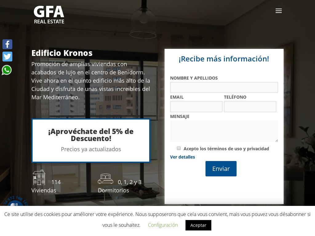 Edificio Kronos - Apartamentos en Venta en Benidorm GFA