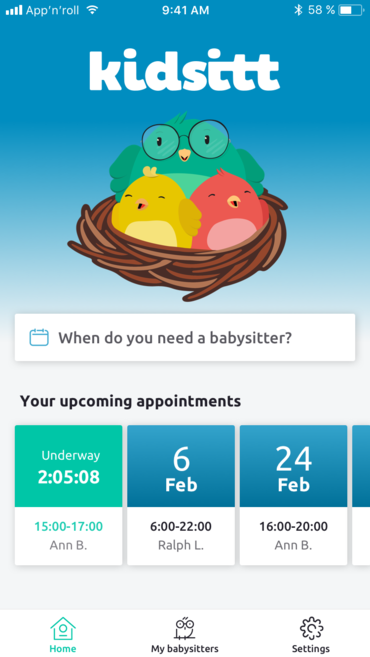 Proyecto aplicaci�n m�vil Kidsitt