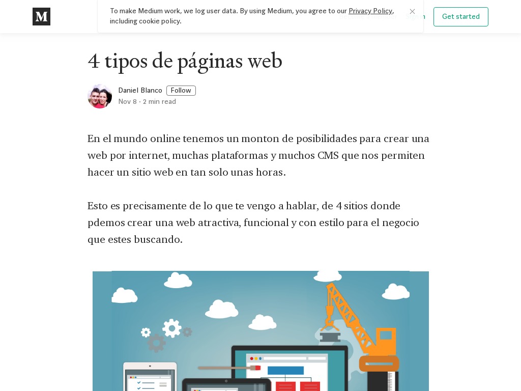 4 tipos de p�ginas web - Daniel Blanco - Medium