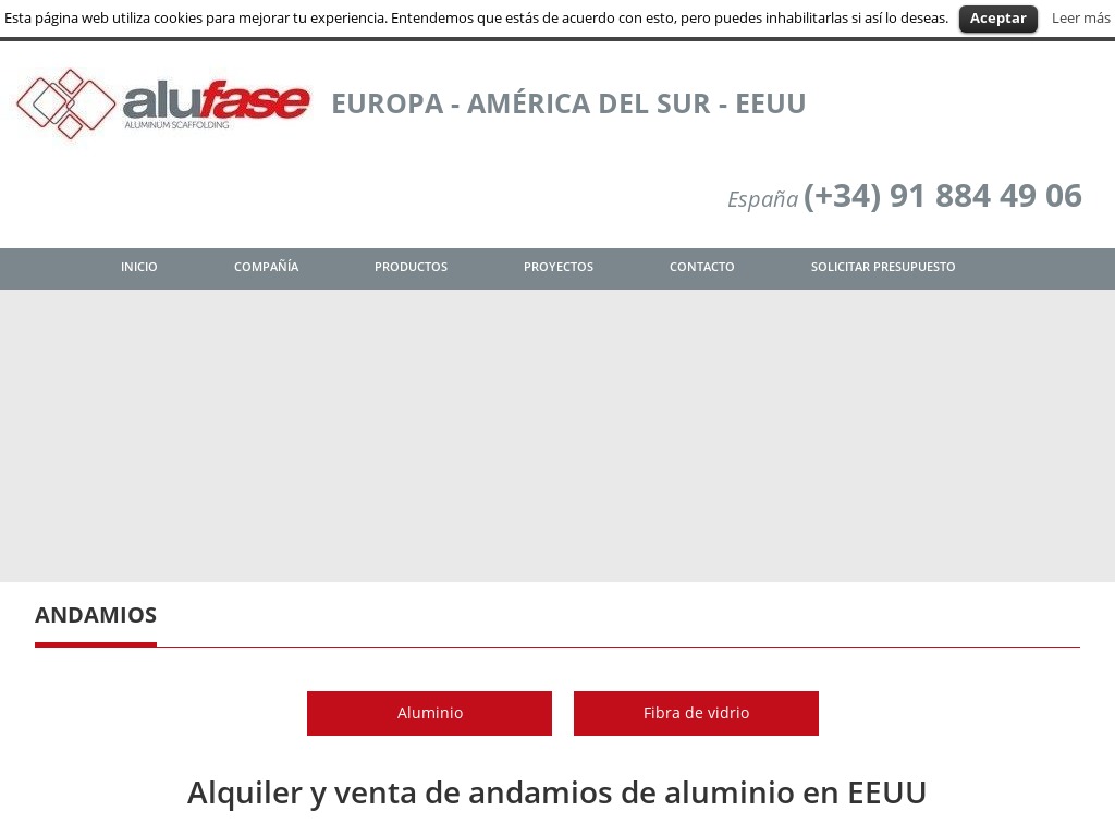 Andamios de aluminio