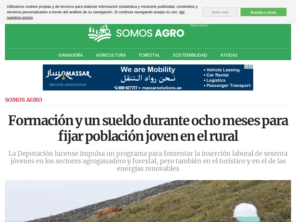 La Diputaci�n de Lugo impulsa un programa para fomentar la inserci�n laboral de los j�venes en el medio rural