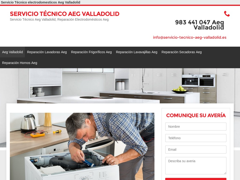 Servicio T�cnico Aeg Valladolid | 983 441 047 | Asistencia Hoy.