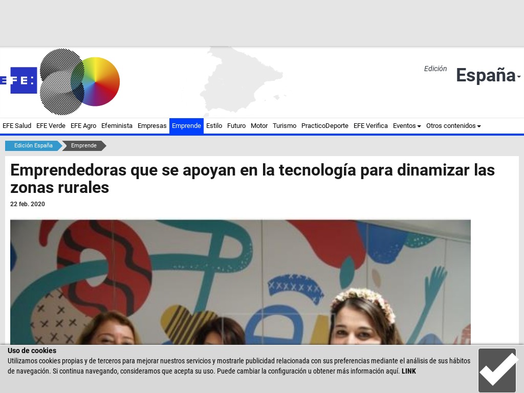 Emprendedoras que se apoyan en la tecnolog�a para dinamizar las zonas rurales