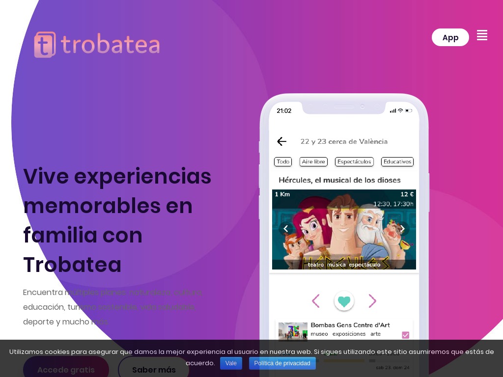 Trobatea | Herramienta de experiencias memorables en familia