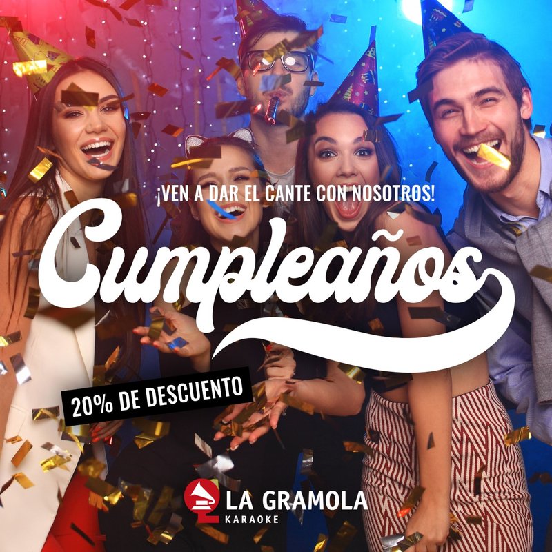 Celebra tu cumplea�os en Karaoke La Gramola en Murcia