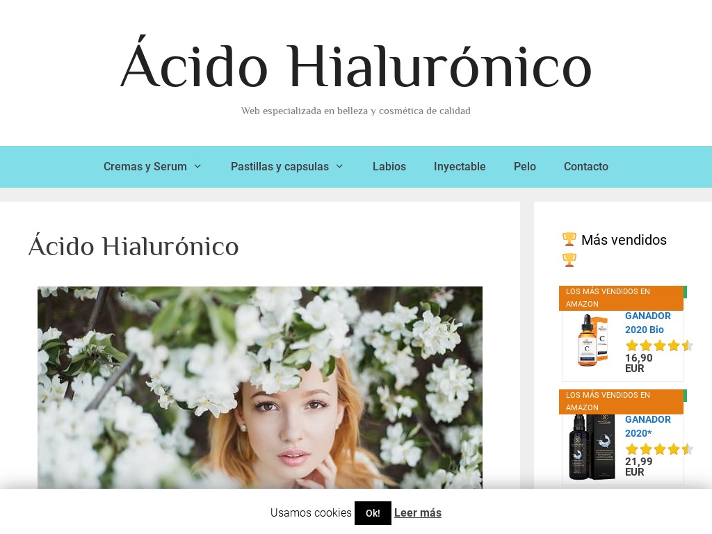 La web m�s especializada en �cido hialur�nico del momento