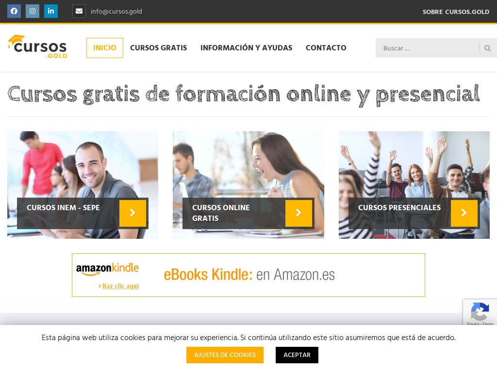 Cursos Gratis 2020 � Formaci�n Online y Presencial Gratuita